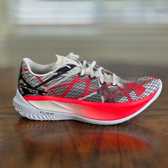 Under Armour Flow Velociti Elite 2 Running Shoes Men's 9.5 Grey Red 3027205-301 - Picture 10 of 14
